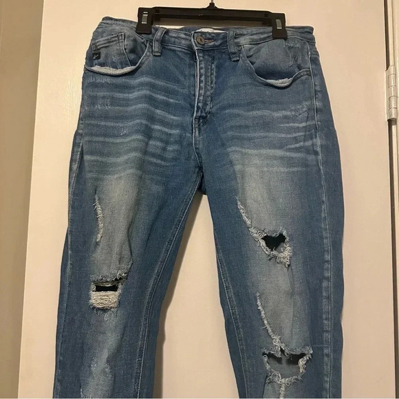 Kancan High Rise Medium Ripped Boyfriend Jean size 28 - Picture 3 of 9